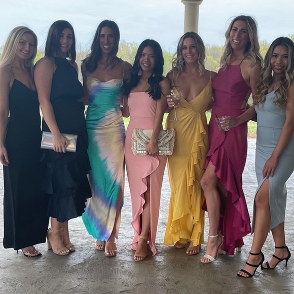 REVOLVE Lovers and friends: “Eyes on you” Maxi dress in butter yellow. - Picture 4 of 4